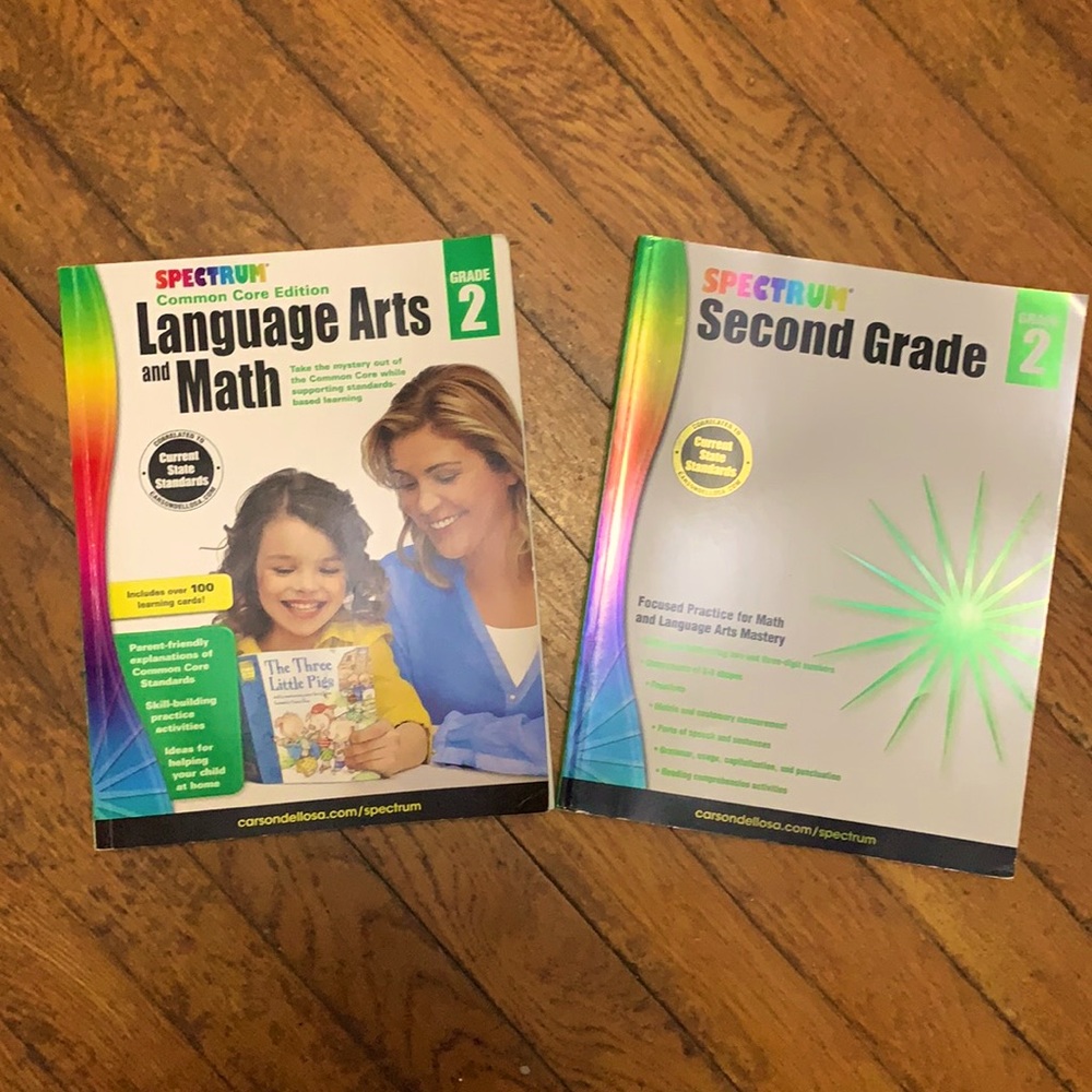 HOME LEARNING Grade 2 Language Arts & Math Focused Workbooks